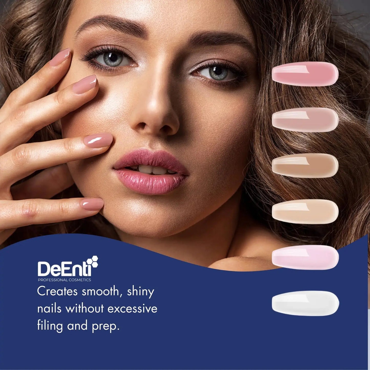 DeEnti Acrylic Nail Powder, 2oz Natural Pink Acrylic Powder Dip for Nails, Mixed Powder Clear and Pink Blend, Long Lasting Salon Quality, Bubble Free Professional Nail Powder for Manicure Nail Art 2 Ounce My Store
