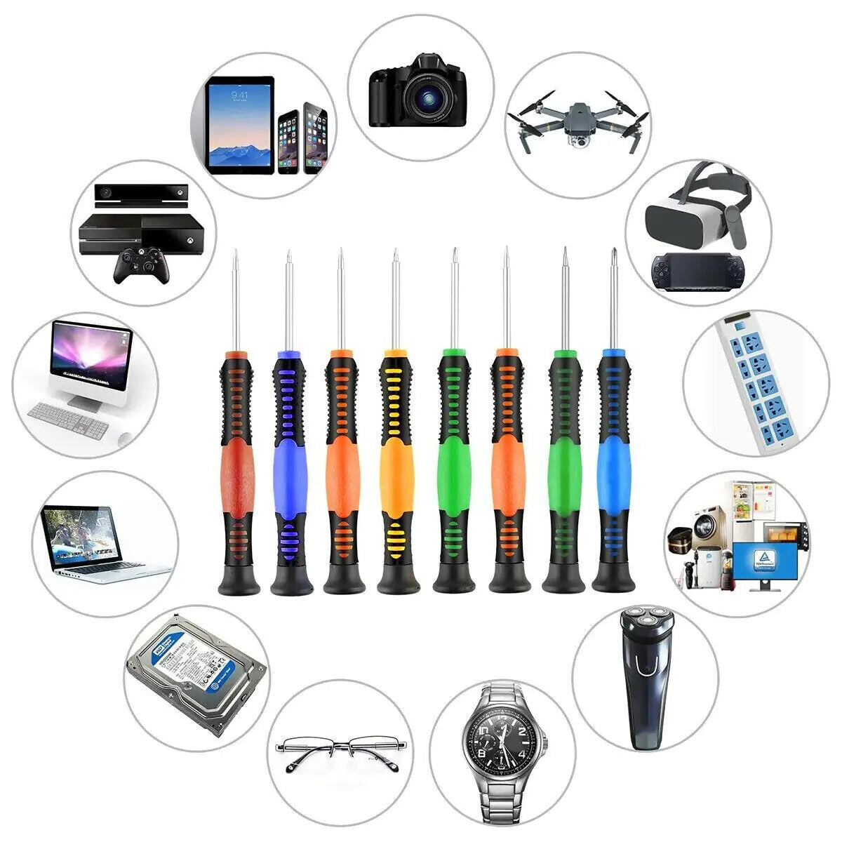 20 in 1 Mobile Phone Screen Opening Repair Tools Kit Screwdriver Set For iPhone WEM Support (www.WEM.support)