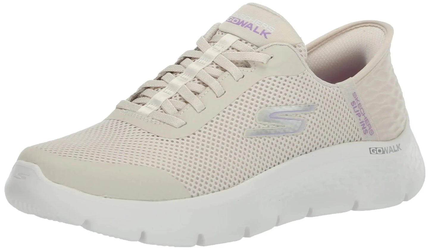 Skechers Women's Go Walk Flex Hands Free Slip-ins - Grand Entry 5 Off-white My Store