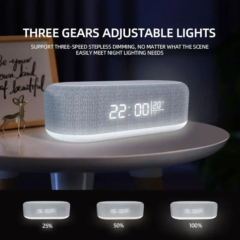 Wireless Charger Alarm Clock WEM Support (www.WEM.support)