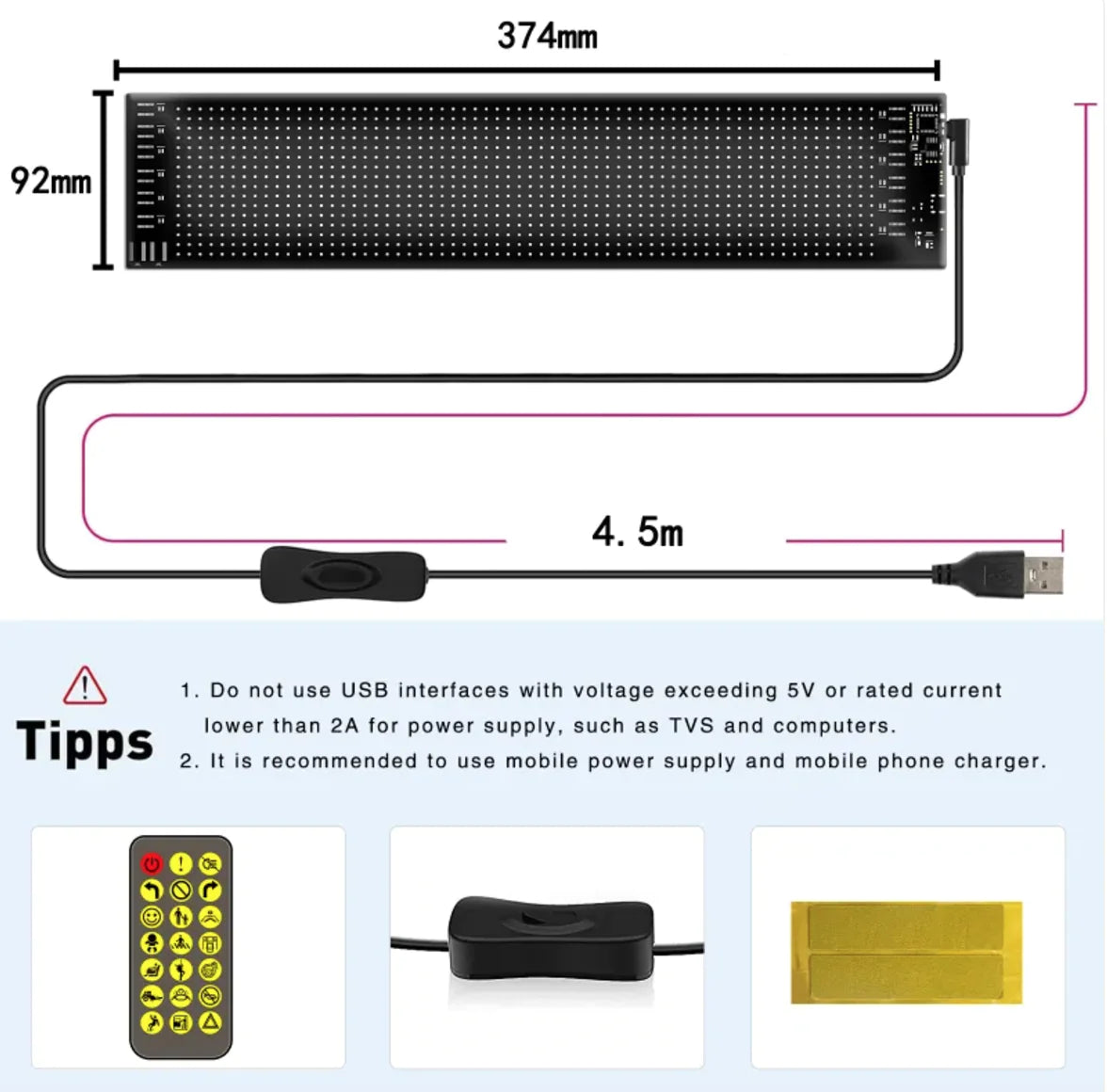 LED RGB Flexible Car Advertising Screen WEM Support (www.WEM.support)