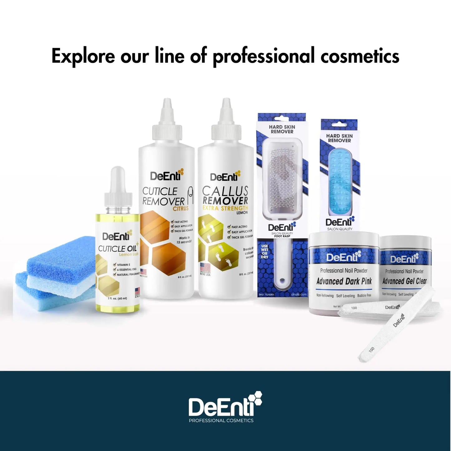 DeEnti Acrylic Nail Powder, 2oz Natural Pink Acrylic Powder Dip for Nails, Mixed Powder Clear and Pink Blend, Long Lasting Salon Quality, Bubble Free Professional Nail Powder for Manicure Nail Art 2 Ounce My Store