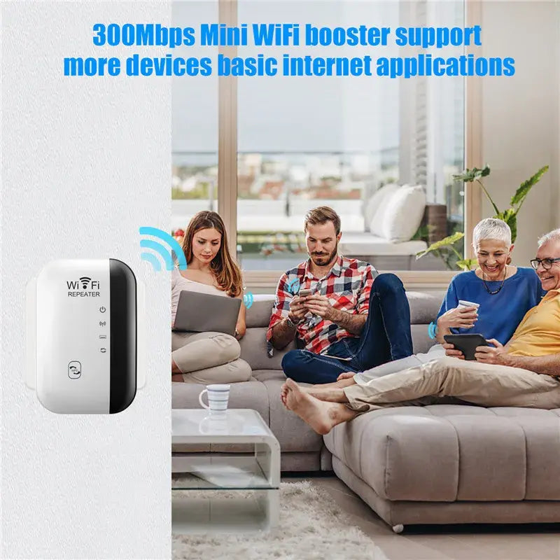WiFi Repeater WiFi Extender Amplifier WEM Support (www.WEM.support)