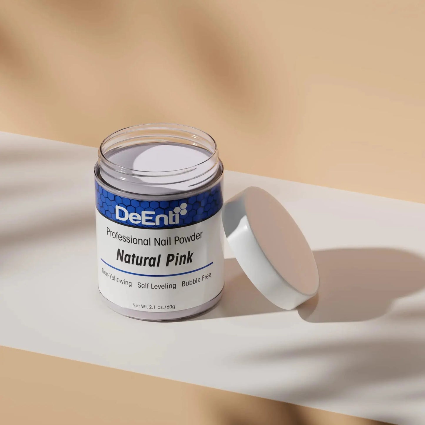 DeEnti Acrylic Nail Powder, 2oz Natural Pink Acrylic Powder Dip for Nails, Mixed Powder Clear and Pink Blend, Long Lasting Salon Quality, Bubble Free Professional Nail Powder for Manicure Nail Art 2 Ounce My Store
