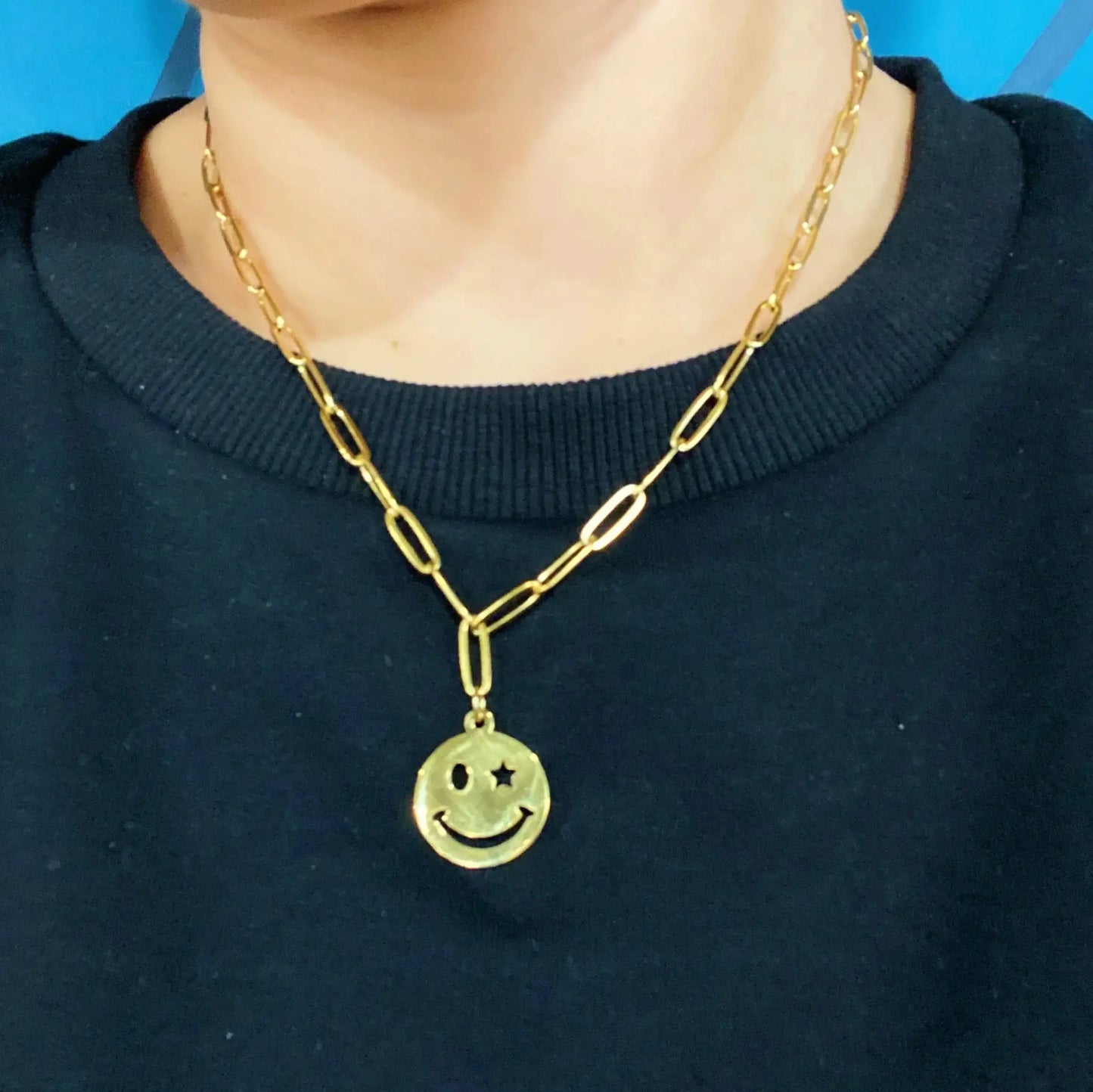 Winking & Happy Necklace My Store