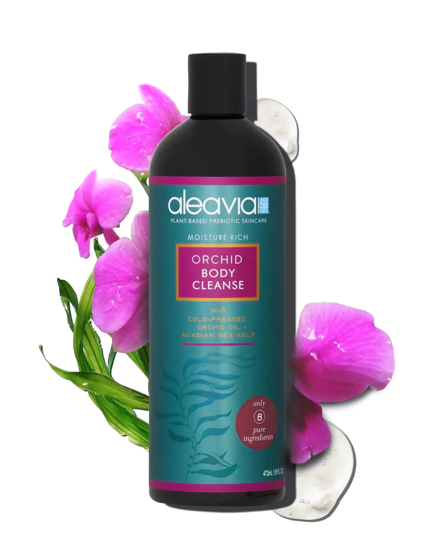 Aleavia Body Cleanse – Organic & All-Natural Prebiotic Body Wash with Pure Cold-Pressed Orchid Oil – Nourish Your Skin Microbiome – 16 Oz My Store
