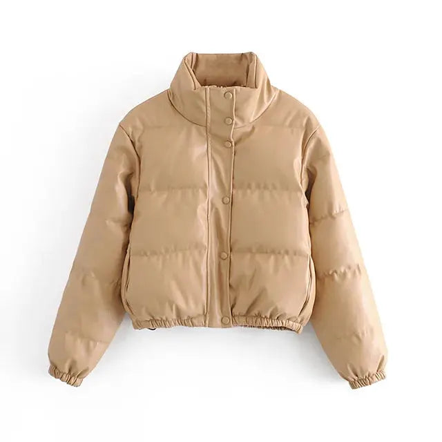 Women Winter Thick PU Leather Coats, Winter Women Leather Coats My Store