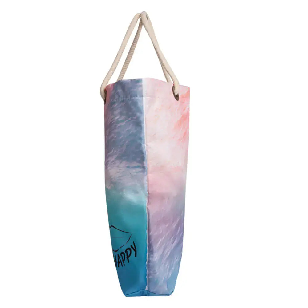 Biggdesign Faces Happy Beach Bag My Store