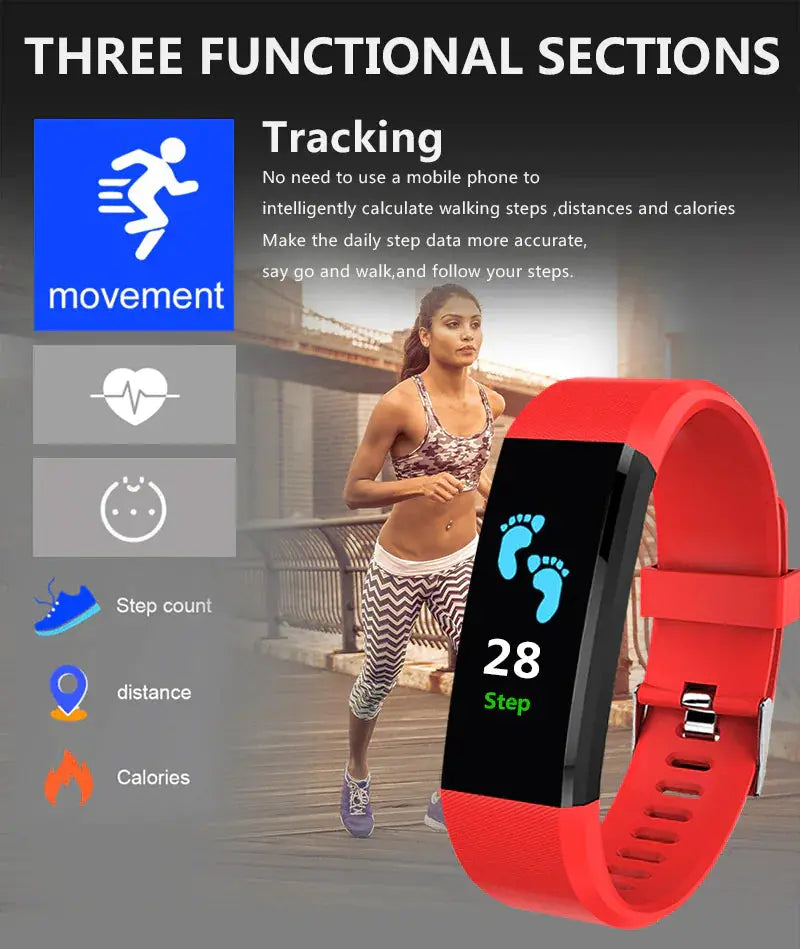 Fitness Smart Watch Activity Tracker Heart Rate For Women Men Oxygen BP Monitor, Fitness Tracker Heart Rate My Store