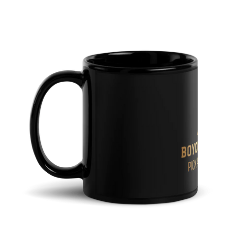 Sleek Black Ceramic Mug HejK.com Marketplace LLC