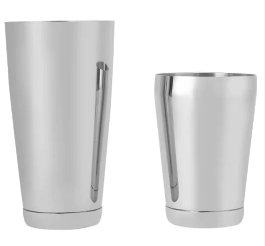 - 0 1004 Silver Boston Shaker Set