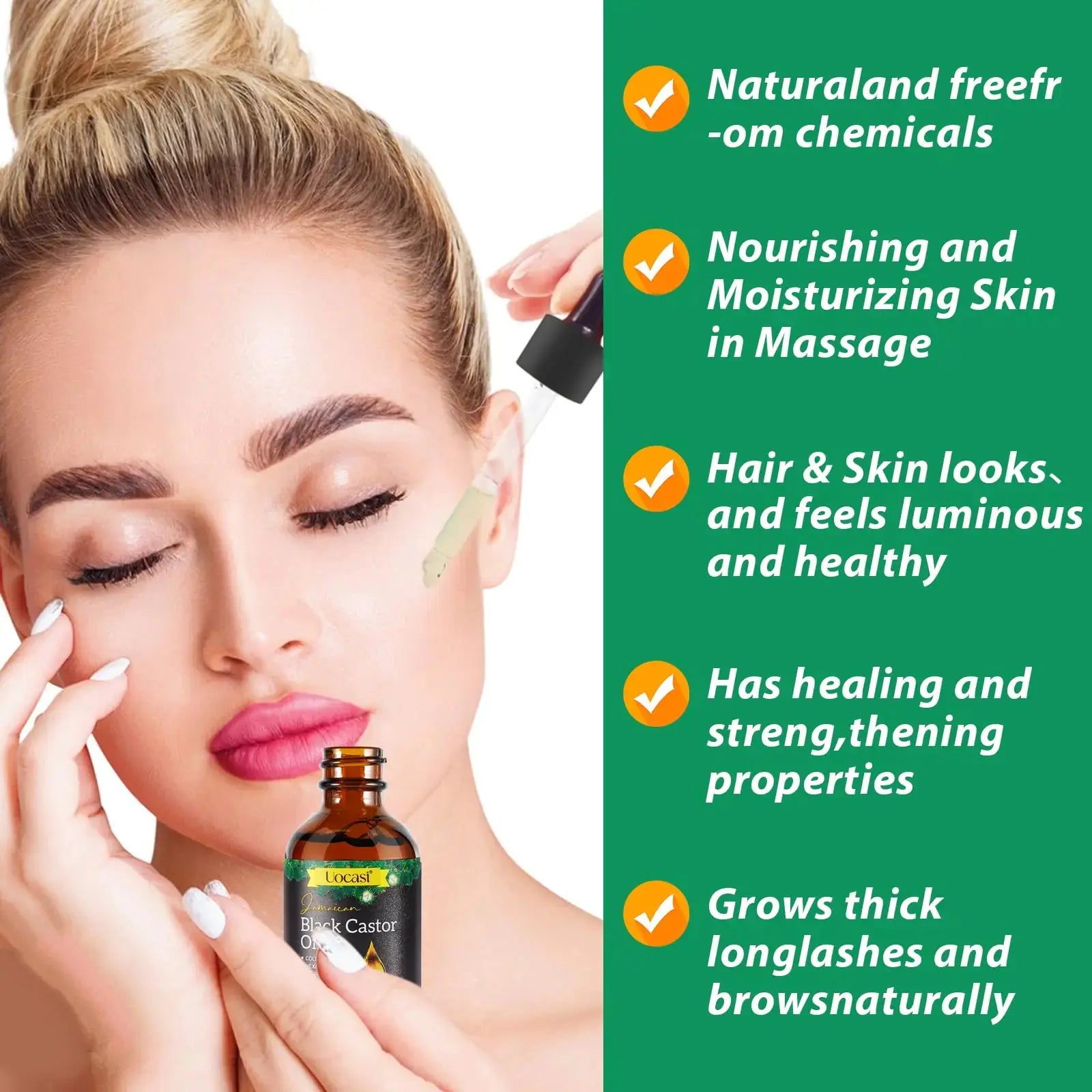 Jamaican Black Castor Oil - 100% Pure and Organic, Cold Pressed in Glass Bottles for Hair Growth, Eyebrow Nourishment, and Skin Hydration My Store