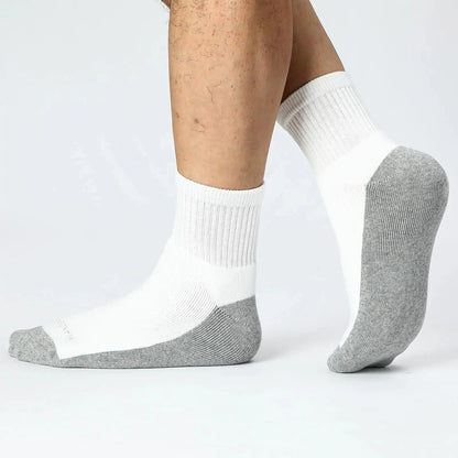 WANDER Men's Athletic Ankle Socks 3/8 Pairs Thick Cushion Running Socks for Men&Women Cotton Socks 6-9/9-12/12-15 12-15 8 Pair A1-white My Store