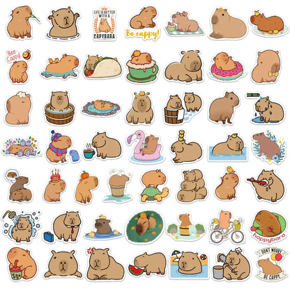 Capybara Sticker Decoration WEM Support (www.WEM.support)