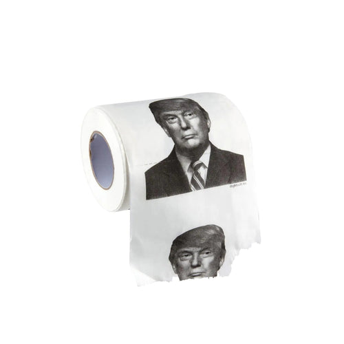 Papel Higiênico Novidade Big Mouth Inc com Donald Trump - Presente Cômico Político HejK.com