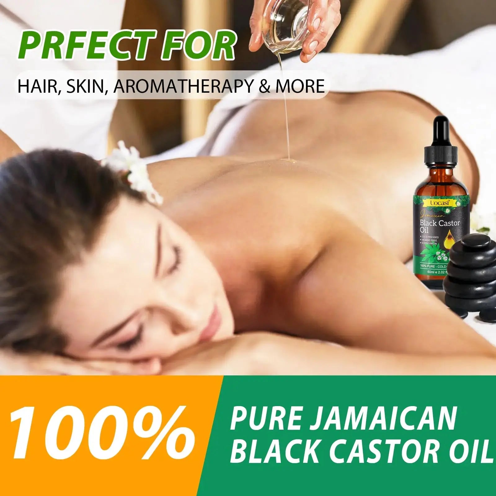Jamaican Black Castor Oil - 100% Pure and Organic, Cold Pressed in Glass Bottles for Hair Growth, Eyebrow Nourishment, and Skin Hydration My Store