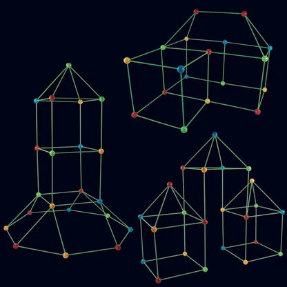 Smart Children Bead Tent Kit - Superb Fort Building Kit Toy My Store