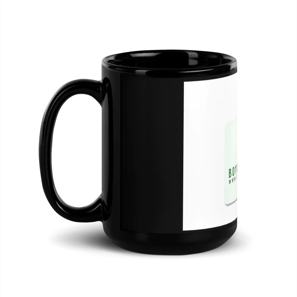Glossy Black Coffee Mug HejK.com Marketplace LLC