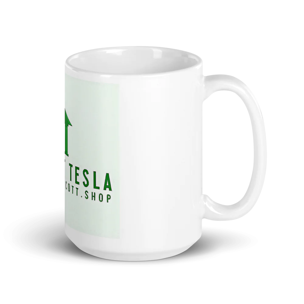 Weißer Glanzbecher HejK.com