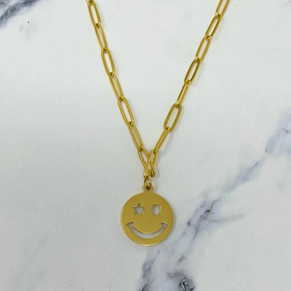 Winking & Happy Necklace My Store