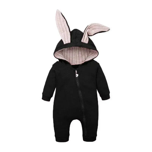 Rabbit Ear Hooded Baby Rompers these rompers are designed to keep your baby warm and stylish. The cute rabbit ear hood adds a fun and playful touch to the outfit, making it perfect for everyday wear or special occasions. Baby Rabbit Ear Rompers My Store