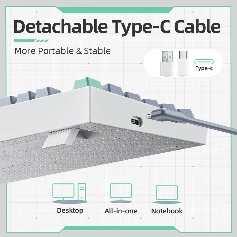 Machenike-K500 Mechanical Wired Keyboard WEM Support (www.WEM.support)