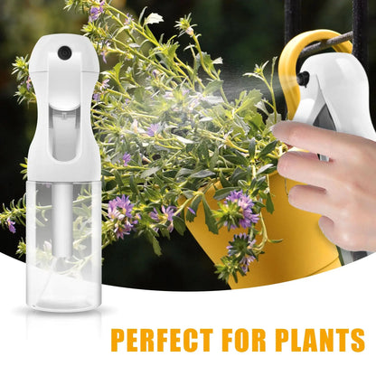 2Pcs Continuous Spray Bottle For Hair,Ultra Fine Refillable Water Mister for Hair Styling, Plants, Cleaning, Salon, Misting & Skin Care（200ml/6.8oz Clear） My Store
