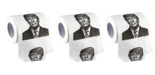 Pacote com 3 Rolos de Papel Higiênico Trump HejK.com
