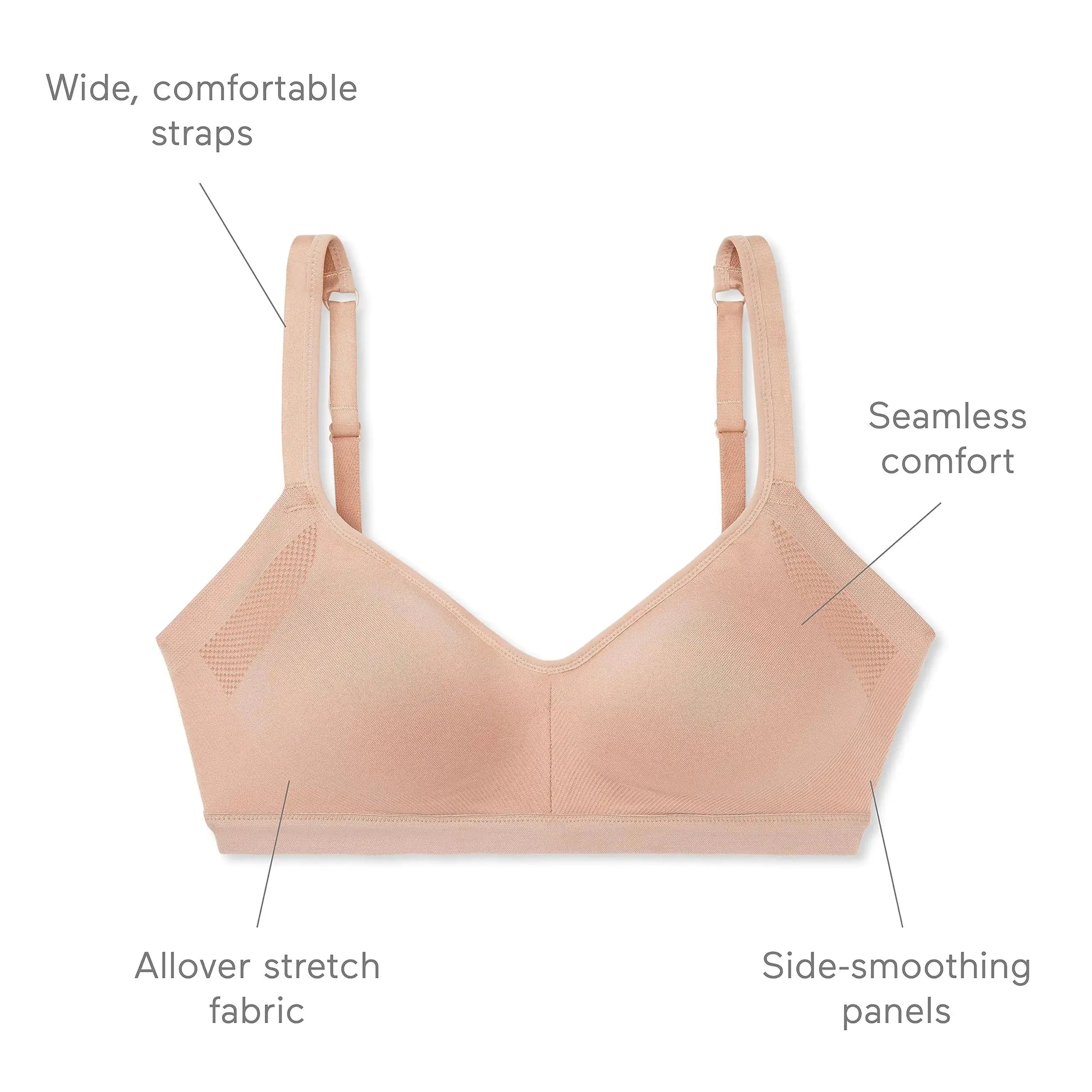 Warner's Women's Easy Does It® Underarm-smoothing With Seamless Stretch Wireless Lightly Lined Comfort Bra Rm3911a Small Vino My Store