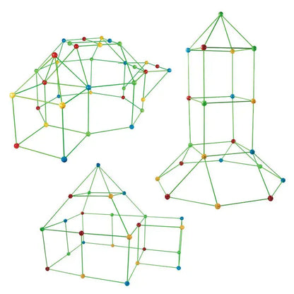 Smart Children Bead Tent Kit - Superb Fort Building Kit Toy My Store