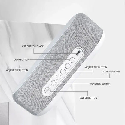 Wireless Charger Alarm Clock WEM Support (www.WEM.support)