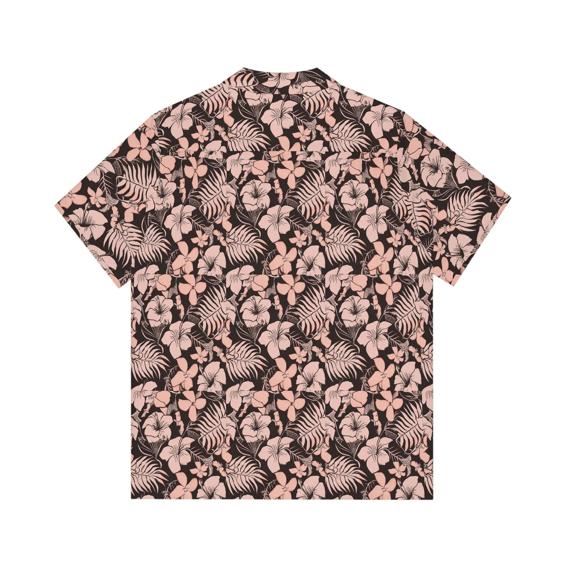 Men's Pink Floral Hawaiian Shirt WEM Support (www.WEM.support)