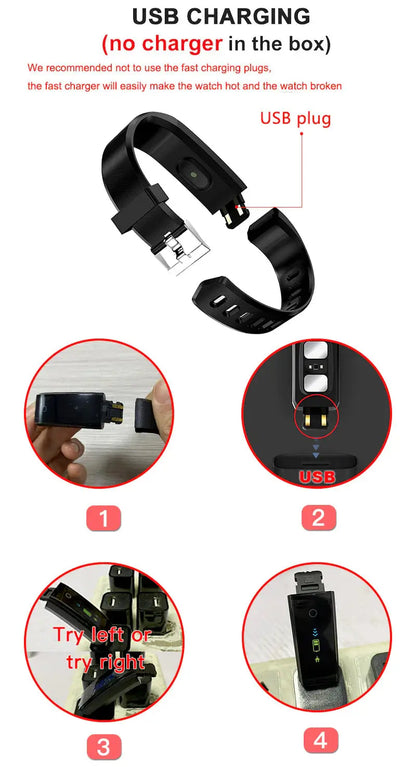 Fitness Smart Watch Activity Tracker Heart Rate For Women Men Oxygen BP Monitor, Fitness Tracker Heart Rate My Store