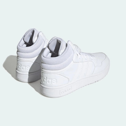 adidas Men's Hoops 3.0 Mid Sneaker 7 White/White/White My Store