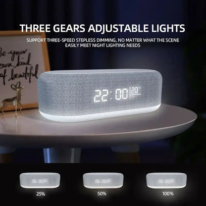 Wireless Charger Alarm Clock WEM Support (www.WEM.support)