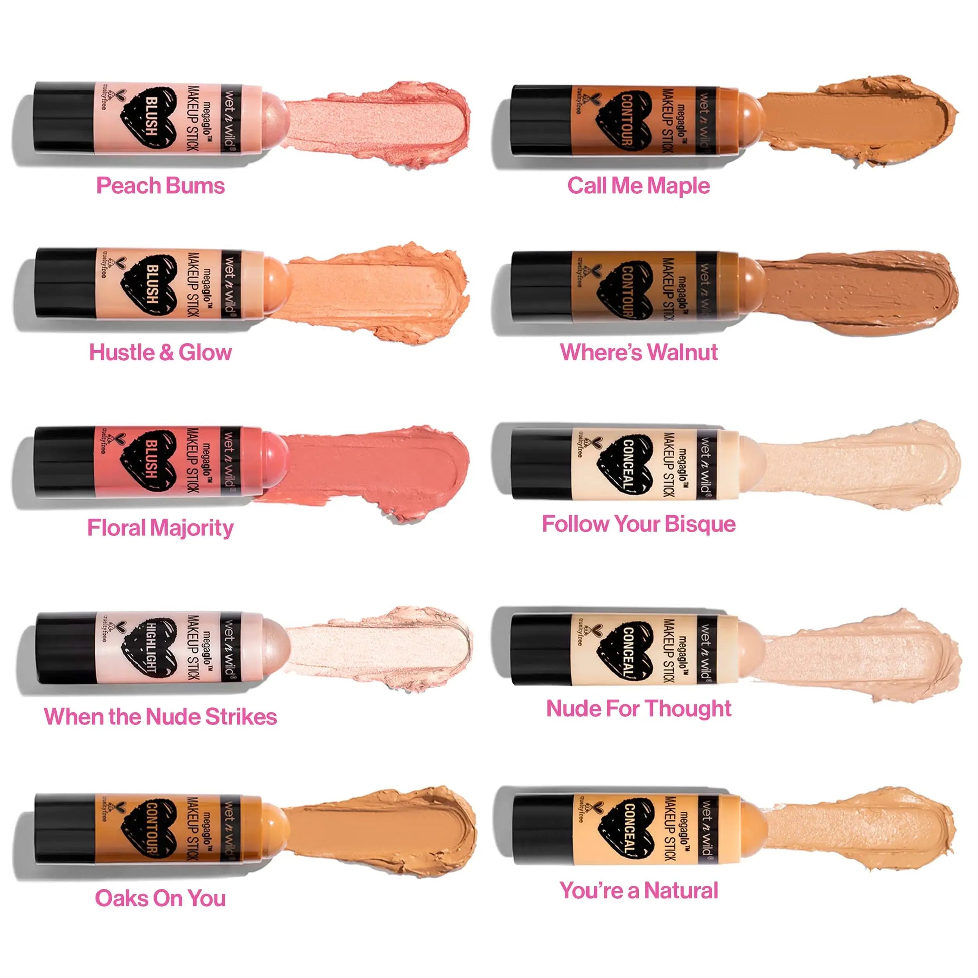wet n wild MegaGlo Makeup Stick, Buildable Color, Versatile Use, Cruelty-Free & Vegan - Call Me Maple and Conceal and Contour Neutral Follow Your Bisque,1 Ounce (Pack of 1),807 Bundle Makeup Stick + Stick, Follow Your Bisque My Store