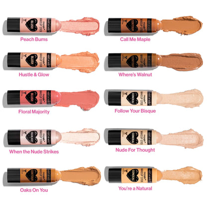 wet n wild MegaGlo Makeup Stick, Buildable Color, Versatile Use, Cruelty-Free & Vegan - Call Me Maple and Conceal and Contour Neutral Follow Your Bisque,1 Ounce (Pack of 1),807 Bundle Makeup Stick + Stick, Follow Your Bisque My Store