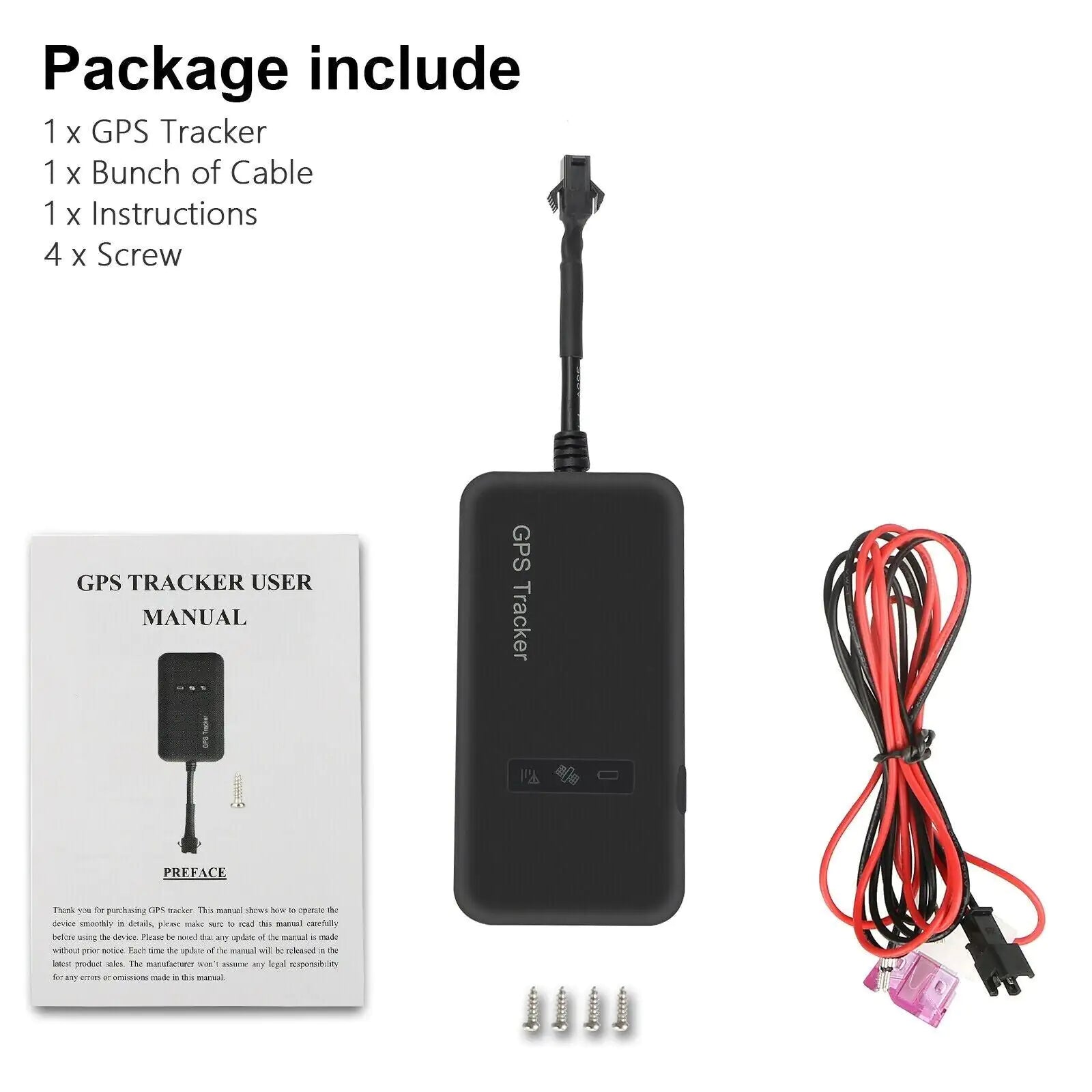 Real Time GPS Tracker Tracking Locator Device GPRS GSM Car/Motorcycle Anti Theft WEM Support (www.WEM.support)