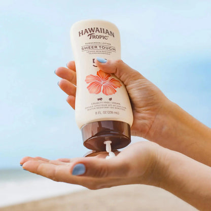Hawaiian Tropic Sheer Touch Ultra Radiance Lotion Sunscreen SPF 30, 8oz | Hawaiian Tropic Sunscreen SPF 30, Sunblock, Broad Spectrum Sunscreen, Oxybenzone Free Sunscreen, Body Sunscreen, 8oz My Store